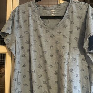 Sonoma Teal Floral Tee